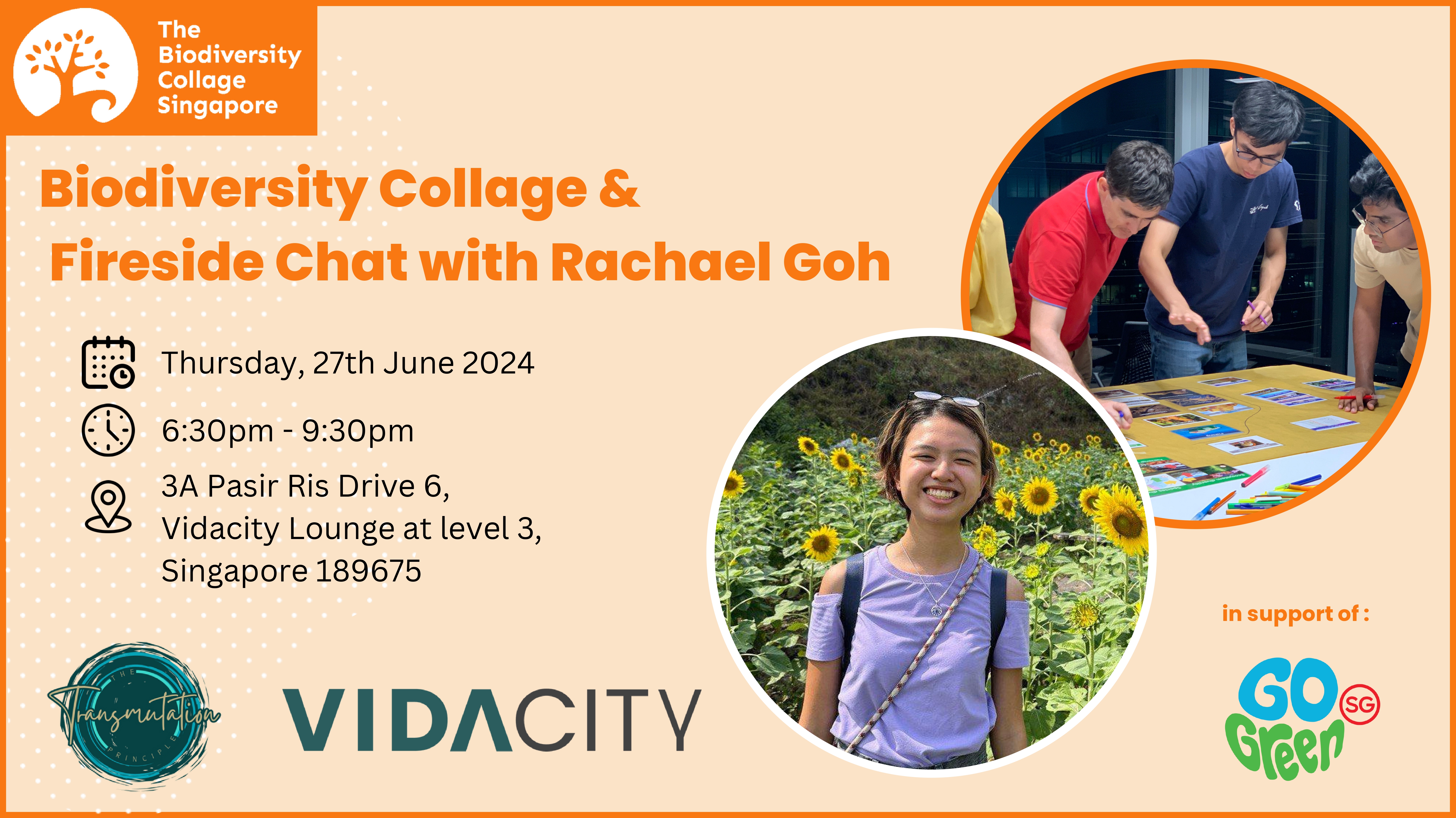 Biodiversity Collage & Fireside Chat with Rachael Goh